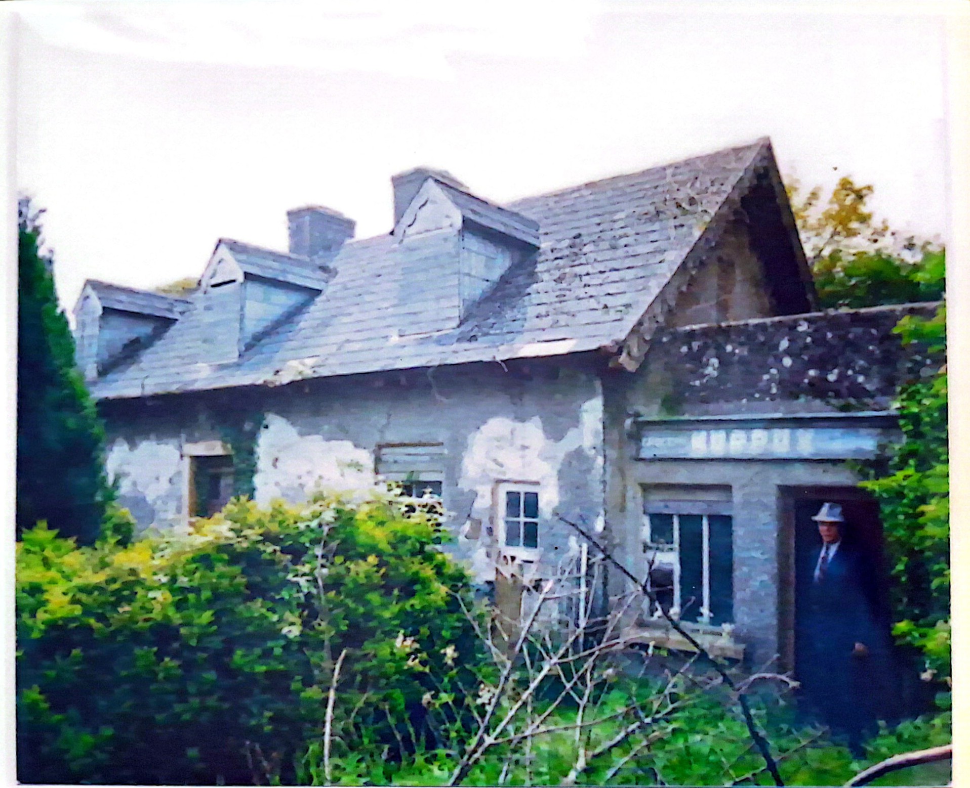Eugene O’Neill outside what is now The Forge in the early 1980s, as identified by the Carlow local-history collection